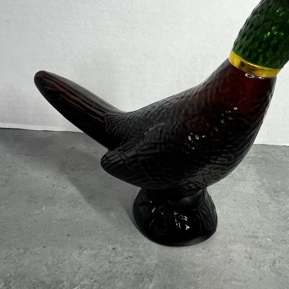 Vintage Avon Pheasant Decanter Oland After Shave Glass Bottle Collectible Brown‎